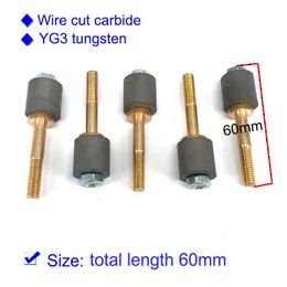 Tungsten Carbide Power Feed Contact OD16*ID6*Height16mm Conductive Block for EDM Wire Cutting Machine