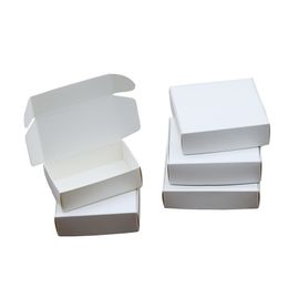 24Pcs/lot 47Sizes Small Kraft Paper Box Brown Cardboard Handmade Soap Box White Craft Paper Gift Box Black Packaging Jewelry Box