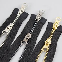 2Pcs 5# Metal Zipper Close-End 15-40cm Pocket Zips Single Double 40-120cm Zippers for Sewing Clothes Closures Zip Lock Accessory