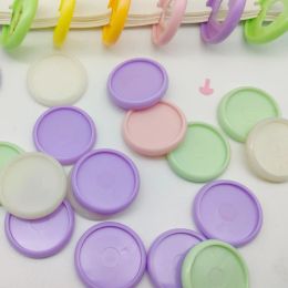 Spines 100PCS 30MM Solid Binding Disc Loose Leaf Plastic Binding Ring DIY Notebook Supplies Plastic Bound Discs Office Supplies