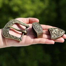 High Quality Belt Buckle Pin buckle solid brass Copper carved 35/40mm inner width leather craft Heavy belt Accessories DIY