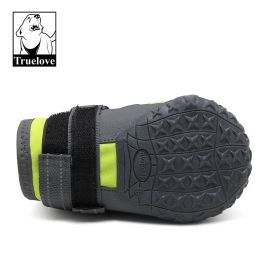 Truelove Dog Shoes Waterproof Anti-Slip Rain Boots Warm Snow Reflective for Small Medium Large Pet Sports Training TLS3961