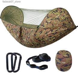 Hammocks Durable camping tent outdoor mosquito net sleeping bag courtyard hangerQ