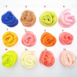 86 color felt merino sheep wool needle felting wool roving for needle felted wool 5g 10g 20g 50g Color message