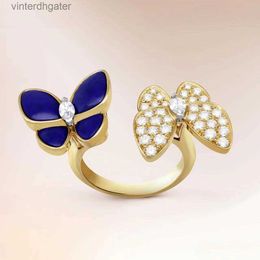 High End Vancefe Brand Designer Rings for Women Precision Edition Lucky Grass Advanced Simple Fashion Temperament Female Four As a Birthday Gift