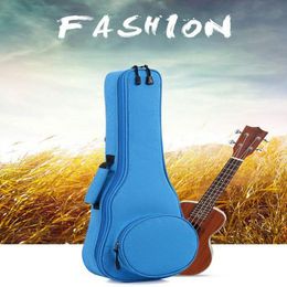 10mm Waterproof Soprano Concert Ukulele Bag Case Backpack 21 23 24 26 Inch Ukelele Guitar Accessories 3 Colors