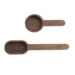 2Pcs Wooden Measuring Coffee Scoop Set Tea Ground Spoon Powder For BeansGround Beans2 Size 240410