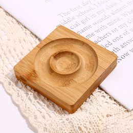 2 Pieces Wood Bracelet Tray Showcase Jewelry Stand Store Countertop