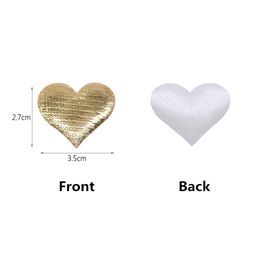 100Pcs 35mm Romantic Sponge Satin Fabric Heart Petals Wedding Confetti Table Bed Heart Petals Wedding Valentine Decoration