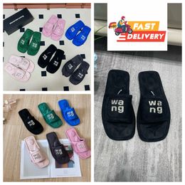 2024 Top Quality Luxury Slippers New Style Designer Sandals Womens Velvet material rhinestone Velcro tape GAI party Soft Room Platform On Size 35-42 Free shipping