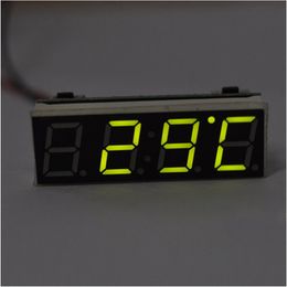 NEW 3 In 1 Digital LED Time Clock Temperature Voltage Module Mini Voltmeter Thermometer For Car Electronic DIY