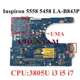 Motherboard LAB843P FOR Dell Inspiron 5458 5558 5758 Laptop Motherboard I3 I5 I7 CPU 4RYMR VMD45 NCF24 4CN4G RC3PN 100%TEST CY