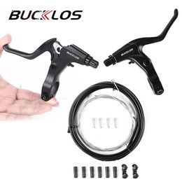 BUCKLOS MTB Road Bike Brake Lever Set Shift Line Cycling Fixed Gear Shift Cable Brake Inner Cable Handle Levers parts