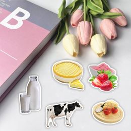 10/30/50PCS Mix Cute Food Milk Butter Stickers INS Style Decals DIY Laptop Luggage Skateboard Phone Suitcase Guitar Sticker Toy