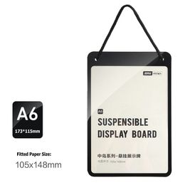 Transparent Plastic Flip Chart Price Label For Stores Supermarket Shelf Price Tag Holder A4/A5/A6 Double-side Flip Display Board