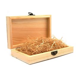 1Pc Bow Ties Wood Boxes Organizer Natural Wood Boxes With Lid Lock Wood Boxes for Gifts Jewelry