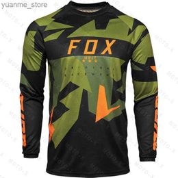 Cycling Shirts Tops 2022 Mens Downhill Mountain Bike Shirts Offroad DH Motorcycle Motocross Sportwear Clothing Hpit Racing Y240410