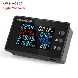KWS-AC301 Digital Voltmeter Electricity Power Meter Wattmeter Energy Analyzers AC 50-300V Voltage Detector 0-100A 50-60HZ