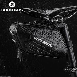 ROCKBROS Rainproof Bike Bag Reflective Cycling Portable Ultralight Light Saddle Cycling Seatpost Rear Panniers Bike Accessories