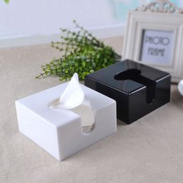 Acrylic Bathroom Facial Tissue Dispenser Box, Decorative Napkin Holder, Modern Cover, TB004