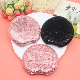 14pcs/lot 9.5cm round ear padded Appliques for Craft Clothes Sewing Supplies DIY Hair Clip Accessories