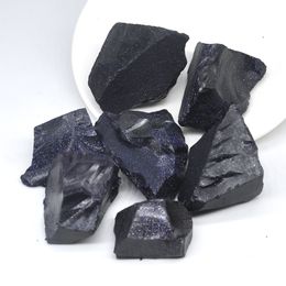 Natural Blue Goldstone Sand Raw Stones Minerals Specimens Bulk Tumbled Stones Healing Quartz Crystals Reiki Gemstones Collection