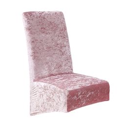 Velvet Stretch Dining Room Chair Covers Soft Removable Dining Chair Slipcovers