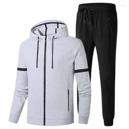 Men's Tracksuits Tracksuit Casual Sportswear Sets Male Spring Autumn Cotton Set 2 Pieces Suit Sweatshirt Pants Plus Size 8XL