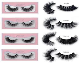 3D Faux Mink Eyelashes Hand Made Cilios Long Lasting Volume Lashes Extension False Eyelashes With Pink Paper Box2164037