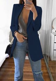 Woman Blazer Shawl Collor Solid Colour Linen Elegant Yellow Blue Blazers Women's Blazer Suit Blazer for Women