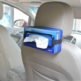 Car Sun Visor Tissue Box Holder Tissue Bag Fixing Frame Car Chair Back Paper Towel Holder Auto Interior Storage Car Acessories