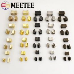 Meetee 20/50sets Metal Zipper Stopper for 3#/5#/8#/10# Zip U Code Non-slip Zippers Upper Stop Tail Clip Buckle Zips Repair Kit