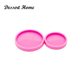 DY0270 Shiny 3/2.3inch Circle Mold, DIY Epoxy Resin Moulds For Coaster , Silicone Mould, Resin jewellery making Customise