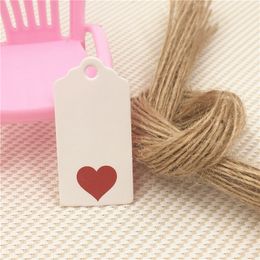 100Pcs/Lot Cardboard DIY Scallop Design Thank You Printed Hanging Kraft Paper Tags Label Note Price Tags For Muffin With Strings