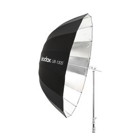 Godox UB-130S 51 inch 130cm Parabolic Black Reflective Umbrella Studio Light Umbrella with Black Silver Diffuser Cover Cloth