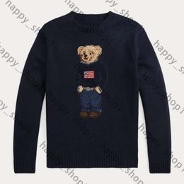 Rl Designer Women Knits Bear Sweater s Polos Pullover Embroidery Fashion Knitted Sweaters Long Sleeve Casual Printed Wool Cotton Soft Unisex Men Hoodie 510