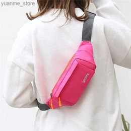 Sport Bags Womens sports waist bag Fanny bag Crossbody wallet with travel running bag Fashion sports waist bag Fanny bag Y240410