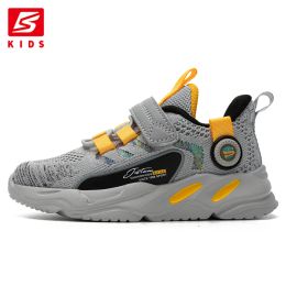 Boots 2023 Baasploa Kids Led Shoes Luminous New Fashion Casual Sneakers Boys Mesh Breathable Sport Shoes Lightweight Tenis for Girls