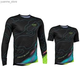 Cycling Shirts Tops BAT Downhill jersey Motorcycle Shirts Mountain Bike Cycling jersey Camiseta Quick Dry Motocross T-shirt Ropa Ciclismo Y240410