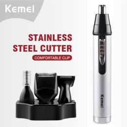 Trimmers Kemei KM6650 Multifunctional Nose Hair Trimmer Girl Rechargeable Eyebrow Trimming Tool Electric Nose Hair Trimmer Beauty Set