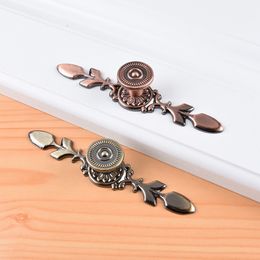 KK&FING European Style Wardrobe Handles Rural Drawer Knobs Kitchen Cabinet Knobs And Handles Brass Furniture Hardware