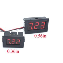 Mini Digital Voltmeter Tester DC 4.5V to 30V Digital Voltmeter Voltage Panel Meter Red/Blue/Green Electromobile Motorcycle Car