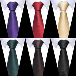 Neck Ties Wholesale Classic Necklace 8cm Silk Tie Solid Gravatas Set Accessories Suitable for Wedding Holiday PartyC240410