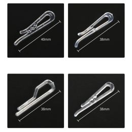 100pcs Clothing Clip Transparent Plastic Toothed Packaging Clip Fixed Clip Shirt Skirt mMultifunctional Clip Accessories