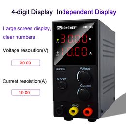 Longwei LW K3010D 4LED 30V 10A Adjustable DC Laboratory Bench Power Supply Voltage Regulator Stabilizer Switching Power Supply