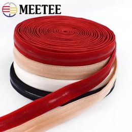 5/10Meters Meetee 8-20mm Elastic Band Transparent Silicone Non-slip Soft Rubbers Stretch Underwear Belt DIY Sewing Accessories