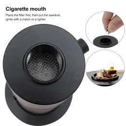 BORUIT Food Cold Smoke Generator Drinking Smoke Infuser Meat Burn Smokehouse Cooking Molecular Cuisine Smoking Gun for BBQ Grill