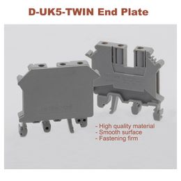 D-UK5-TWIN Terminals End Plate Inlet Double Outlet Din Rail Screw Terminal Block Bornier UK5-TWIN Sealing Baffle Separator