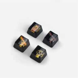 Accessories 1pc Hand Made Resin Key Cap Skull Keycap For Mechanical Keyboard With MX Switch