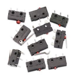 5PCS Travel Switch Limit Switch Silver Contact Momentary Micro Limit Switch Straight Handle KW12 5A 125V Micro Switch